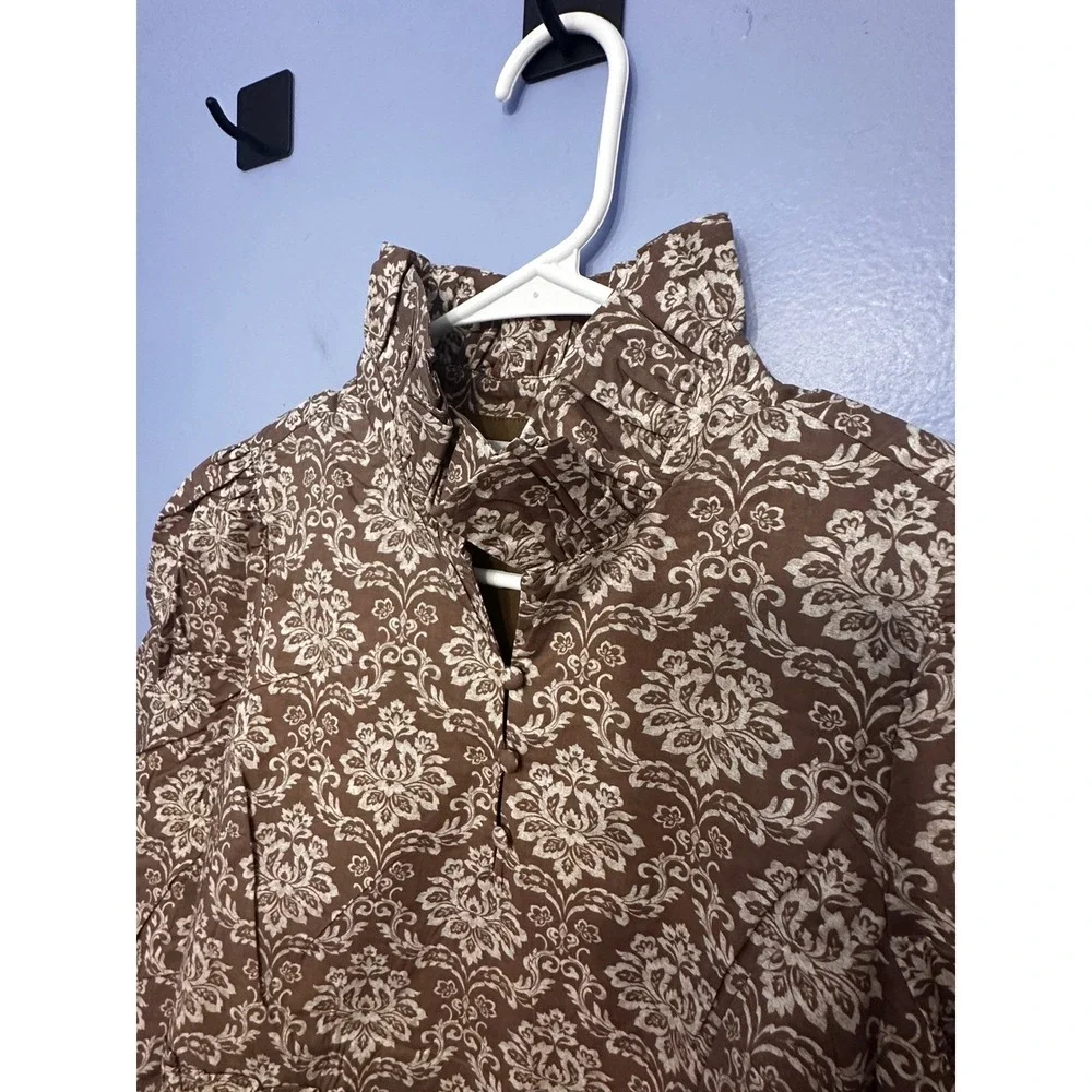 Tuckernuck Hyacinth House Moss Printed Russell‎ Mini Dress Olive XXS NWT